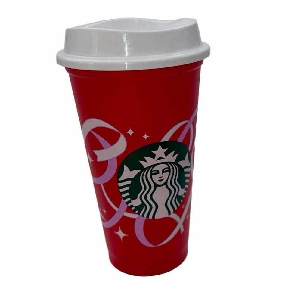 Starbucks Reusable 2021 Holiday Red Cup 50th Celebration Grande Coffee Lover